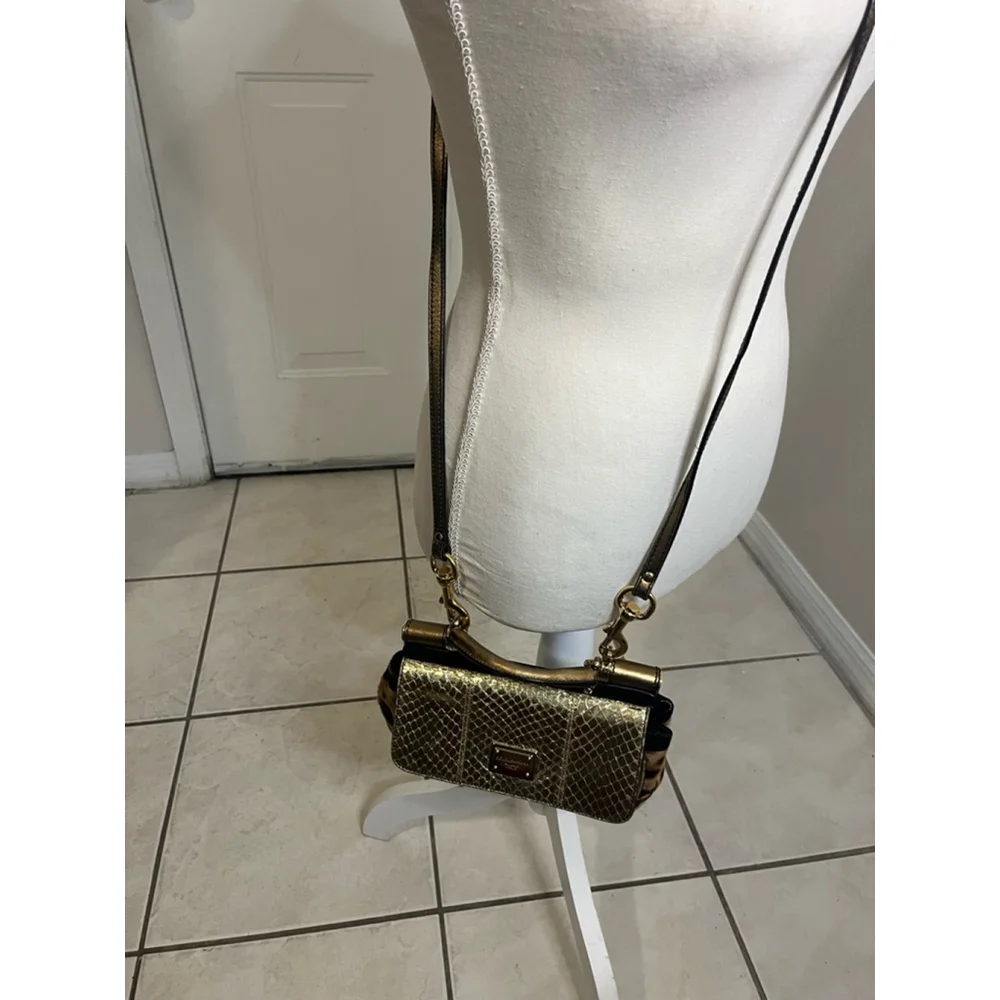 Dolce & Gabbana Miss Sicily Shoulder Bag Cross Body Bag Multicolor Made in Italy - Picture 6 of 11